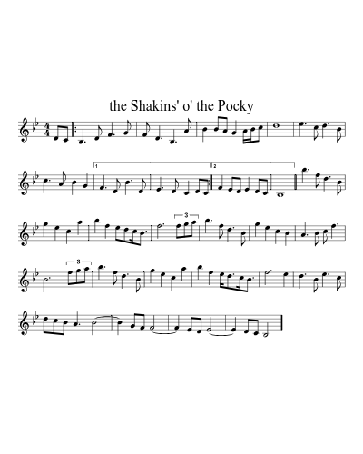 the Shakins' o' the Pocky