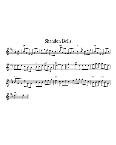 Shandon Bells (Version 8) sheet music preview