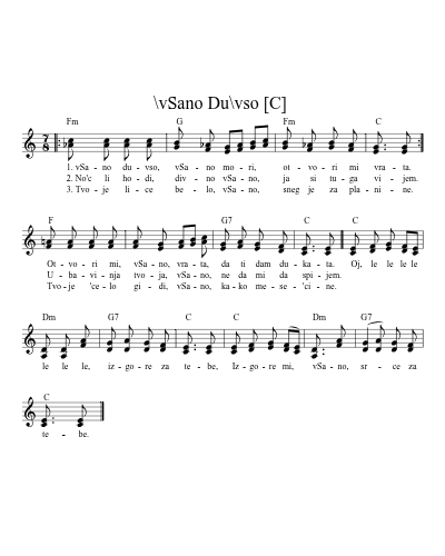 \vSano Du\vso  [C] (Shano Dusho Cd)
