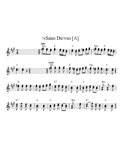 \vSano Du\vso  [A] (Shano Dusho Da)