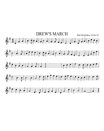 DREW'S MARCH