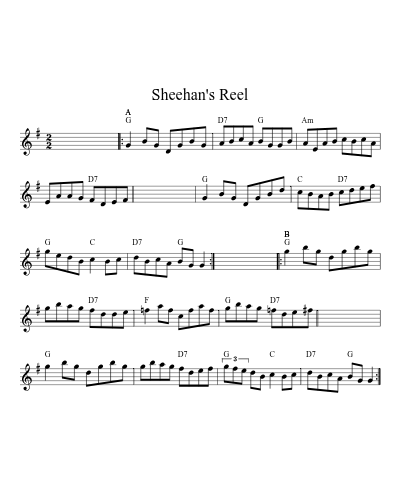 Sheehan's Reel (Version 10)