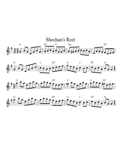 Sheehan's Reel (Sheehans Reel G 32) (#56608)