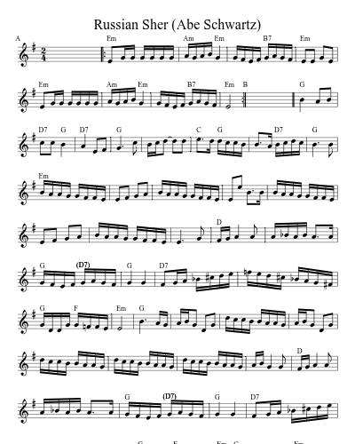 Russian Sher (Abe Schwartz)