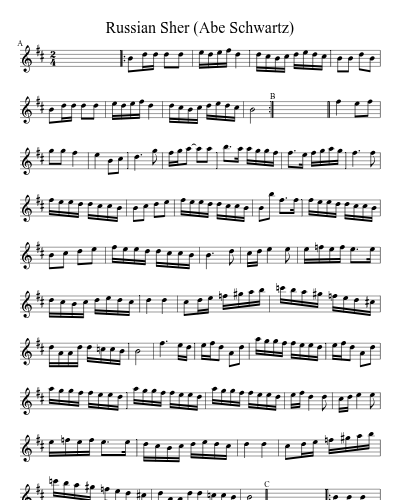 Russian Sher (Abe Schwartz) (Version 2)