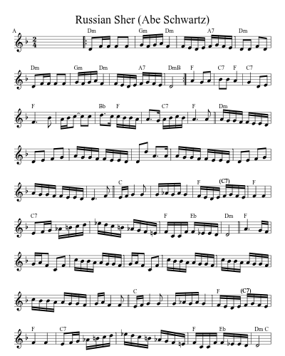 Russian Sher (Abe Schwartz) (Version 3)