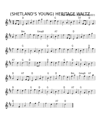 (SHETLAND'S YOUNG) HERITAGE WALTZ preview