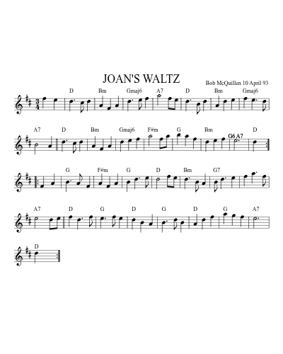 JOAN'S WALTZ