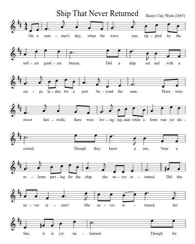 Ship That Never Returned