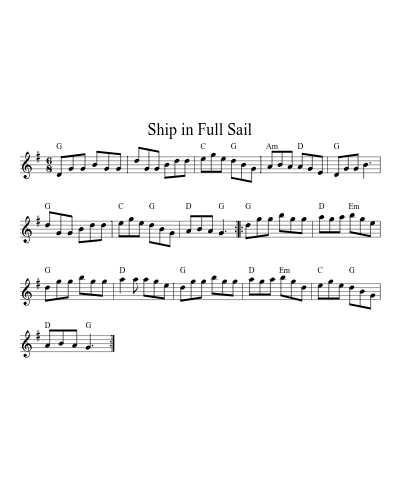 Ship in Full Sail (Version 3)