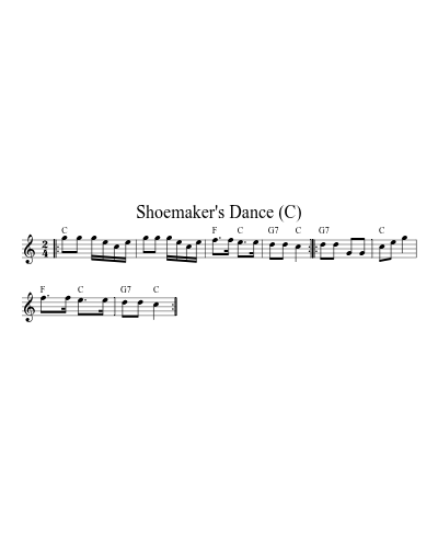 Shoemaker's Dance (C)