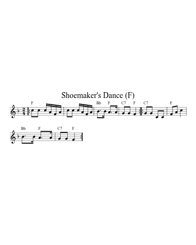 Shoemaker's Dance (F)