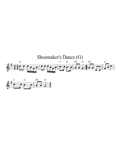 Shoemaker's Dance (G) (Version 2)