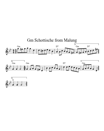 Gm Schottische from Malung