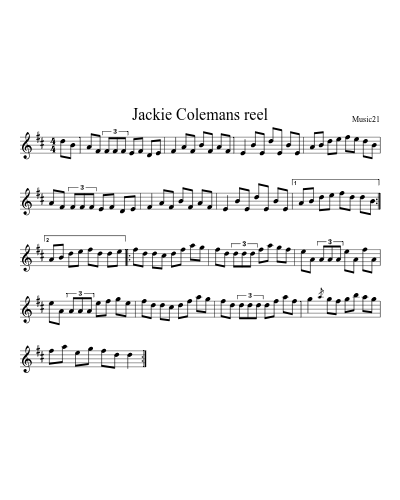 Jackie Colemans reel