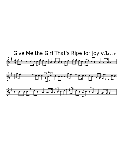 Give Me the Girl That's Ripe for Joy  v.1 (Shotgun Medley)