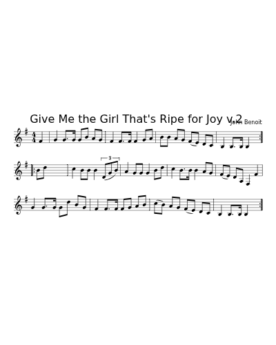 Give Me the Girl That's Ripe for Joy  v.2 (Shotgun Medley)