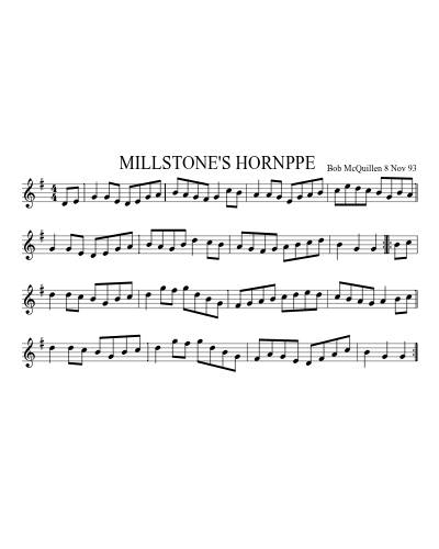 MILLSTONE'S  HORNPPE