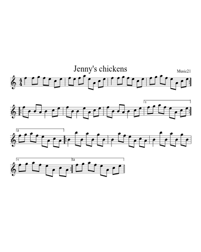 Jenny's chickens