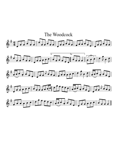 The Woodcock (Version 3) sheet music preview