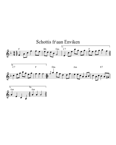 Schottis fr\aan Enviken (Version 2)