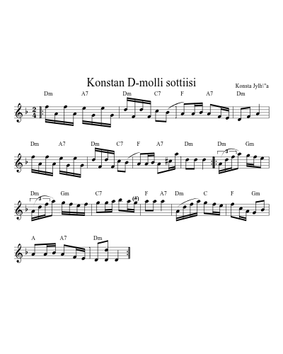 Rapukestit [Dm] (Shottish Konstan 1) by Konsta Jylh\