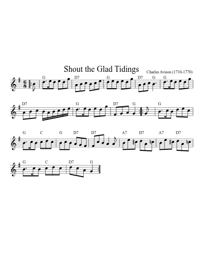Shout the Glad Tidings preview