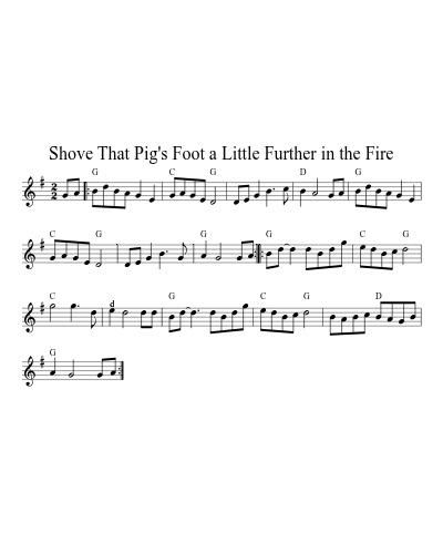 Shove That Pig's Foot a Little Further in the Fire (Version 4)