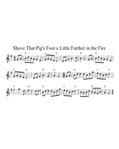 Shove That Pig's Foot a Little Further in the Fire (Version 12)