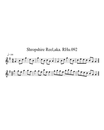 Shropshire Reel,aka. RHu.092 preview