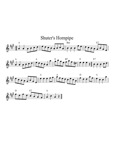 Shuter's Hornpipe (Version 4)