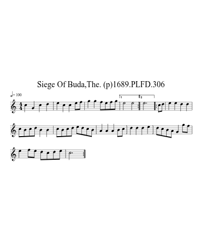 Siege Of Buda,The. (p)1689.PLFD.306
