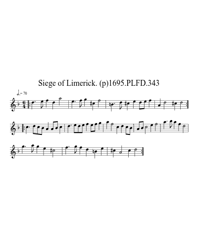 Siege of Limerick. (p)1695.PLFD.343