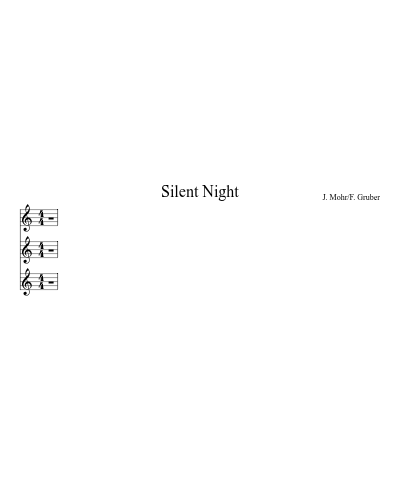 Silent Night (Version 3) sheet music preview