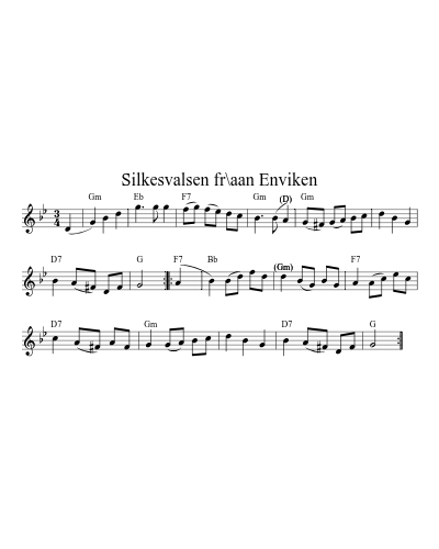 Silkesvalsen fr\aan Enviken (Version 2)