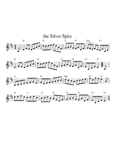 The silver spire (Silver Spire) sheet music preview
