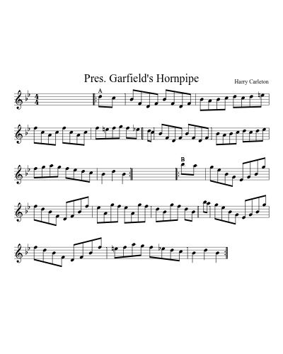 Pres. Garfield's Hornpipe