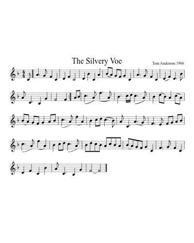 the Silvery Voe (Version 4) sheet music preview