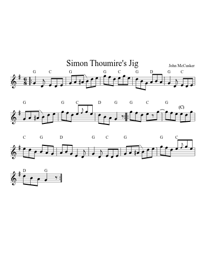 Simon Thoumire's Jig (Version 5)
