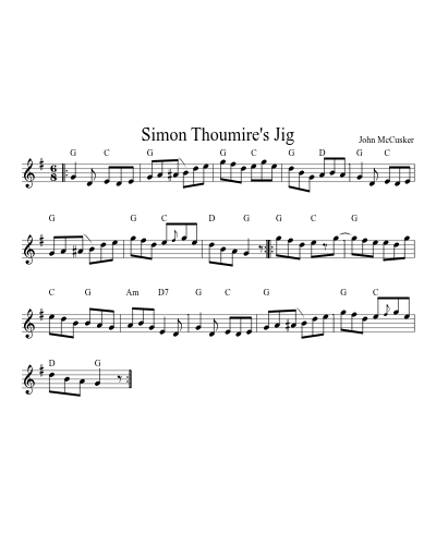 Simon Thoumire's Jig (Version 6)