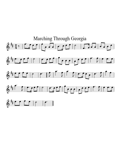 Marching Through Georgia (Singles)