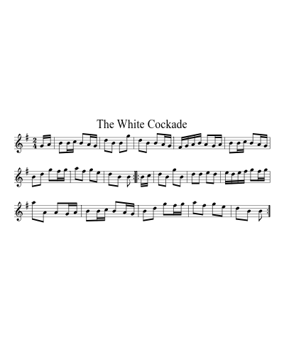 The White Cockade (Singles) sheet music preview