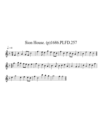 Sion House. (p)1686.PLFD.257 preview