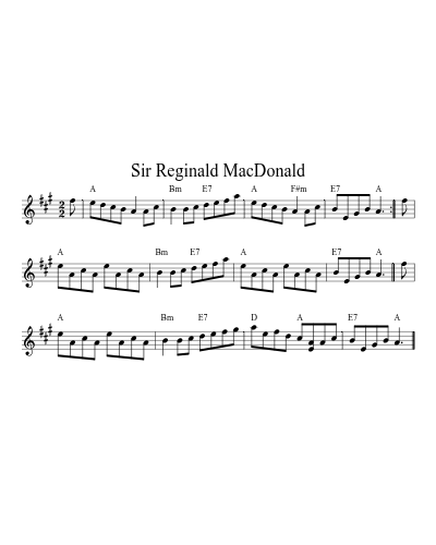 Sir Reginald MacDonald (Version 2)