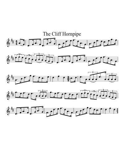 The Cliff Hornpipe sheet music preview