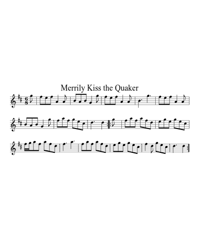 Merrily Kiss the Quaker (Version 3) preview