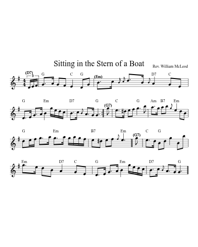 Sitting In The Stern Of A Boat (Version 3)