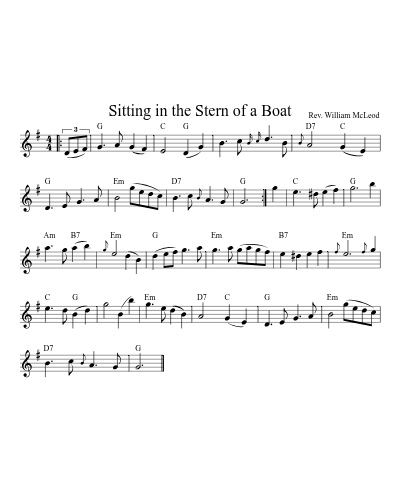 Sitting In The Stern Of A Boat (Version 5)