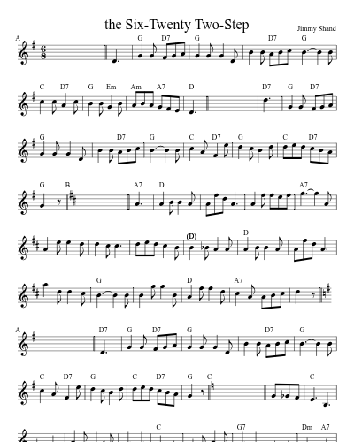 the Six-Twenty Two-Step sheet music preview