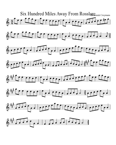 Six Hundred Miles Away From Rosslare (Version 2)